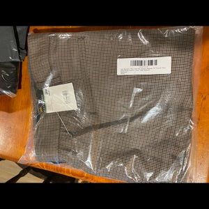 Size 28W Lee dress pants, plaid, flex, brand new